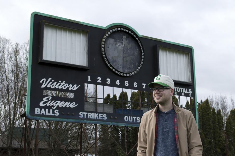 Brandon Grilc at Civic Stadium (photo by David Castille)