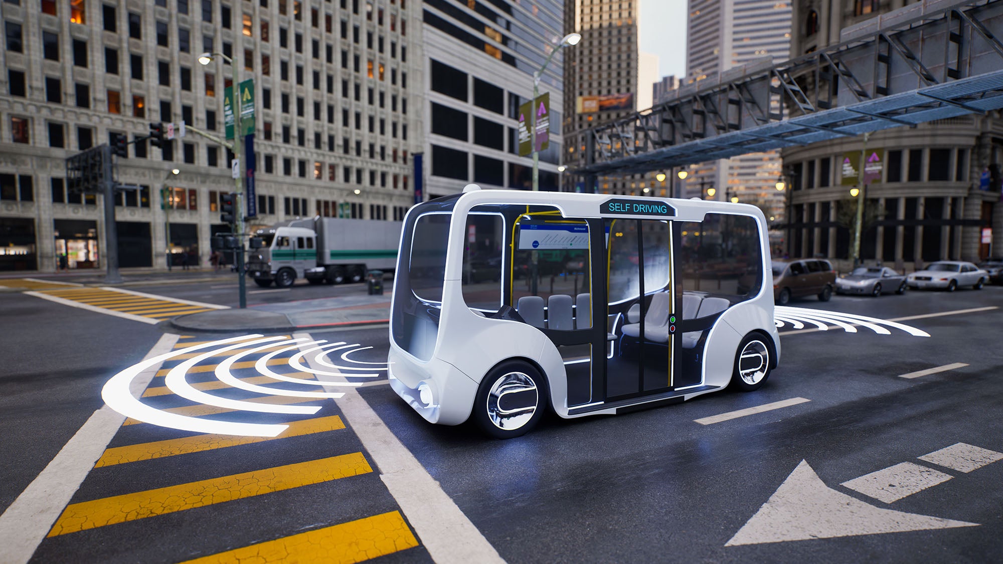 Managing Autonomous Vehicles in Cities