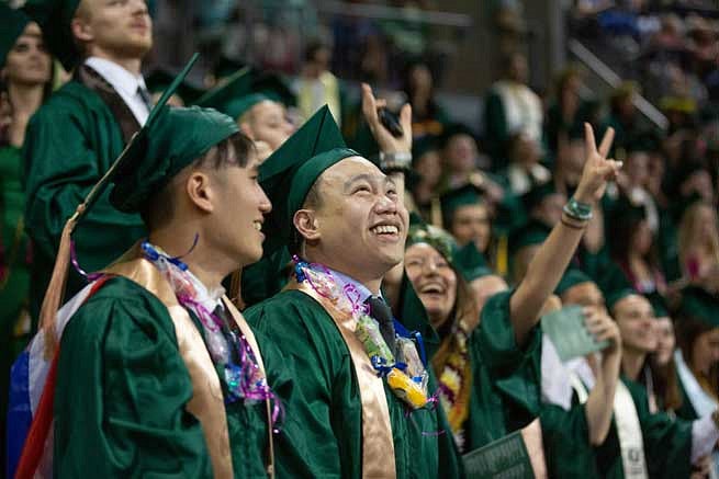 Graduates in Matthew Knight Arena Graduates in Matthew Knight Arena