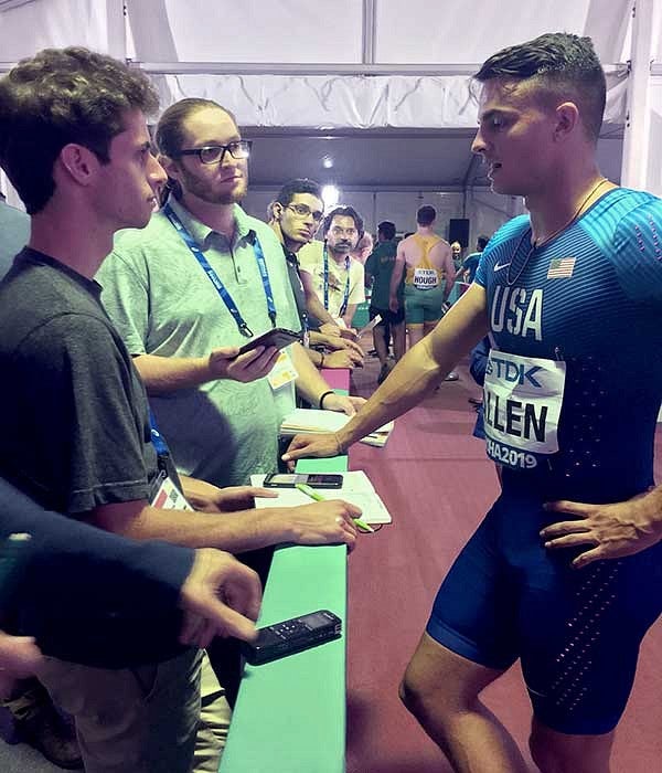 Alex Castle and Nate Mann interview Devon Allen