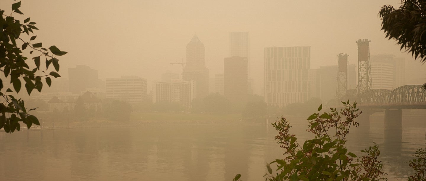 Smoke in Portland Oregon