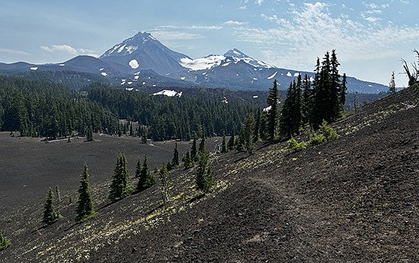 Pumice field in the high Cascades