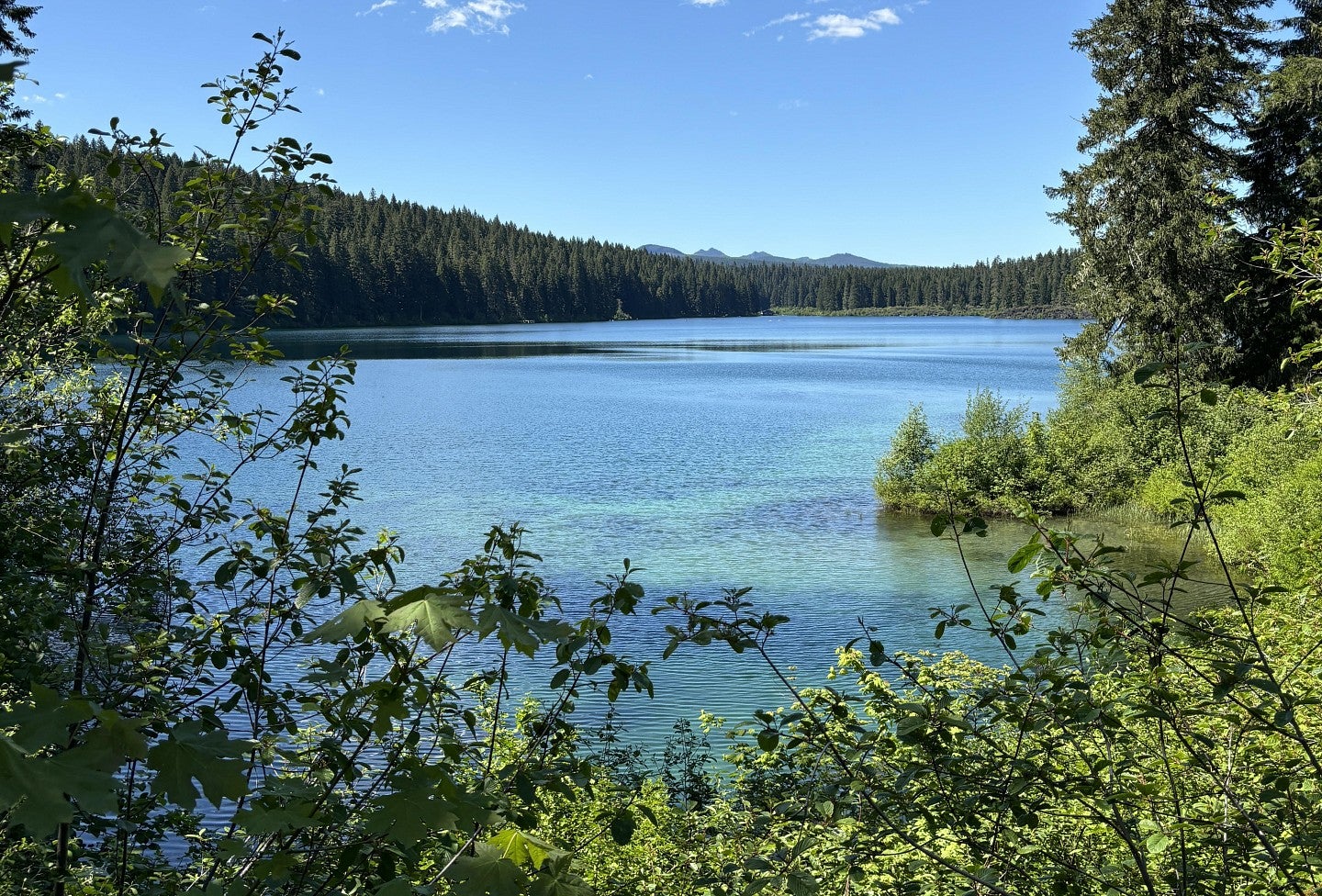 blue alpine lake