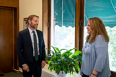 Poulsen’s first meetings included one with Janet Woodruff-Borden, acting provost and executive vice president
