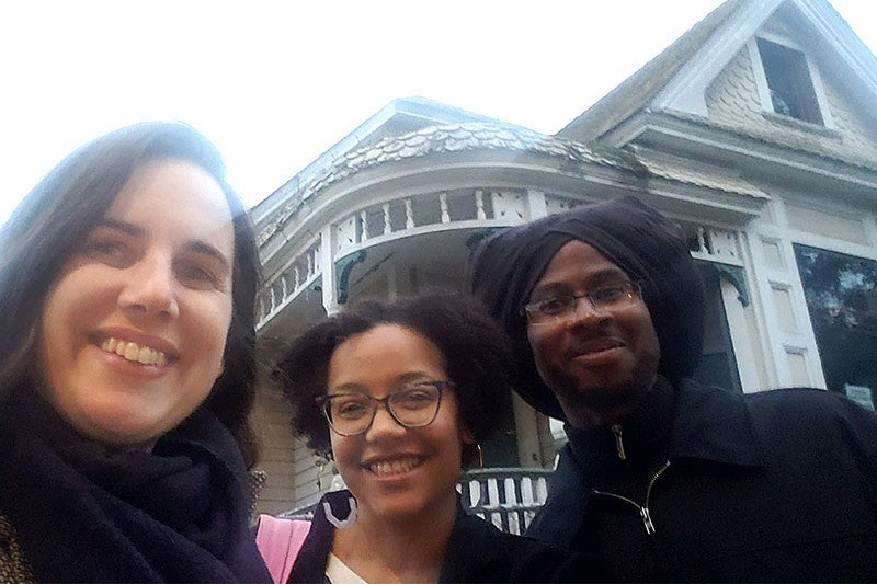 From left: Design for Spacial Justice fellows Karen Kubey, Kayin Talton Davis, and Cleo Davis