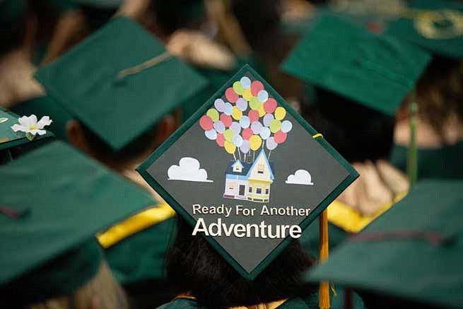 Mortar board that says Ready for Another Adventure Mortar board that says Ready for Another Adventure