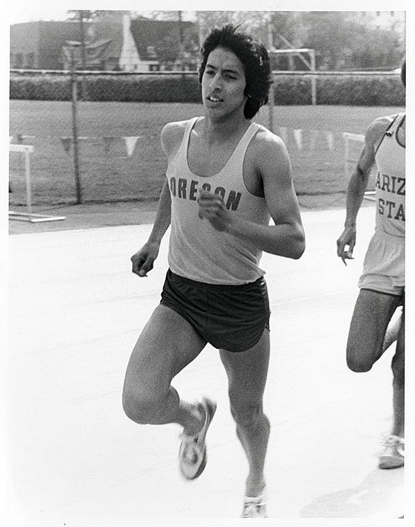 Runners at Hayward Field in the 1970s Runners at Hayward Field in the 1970s