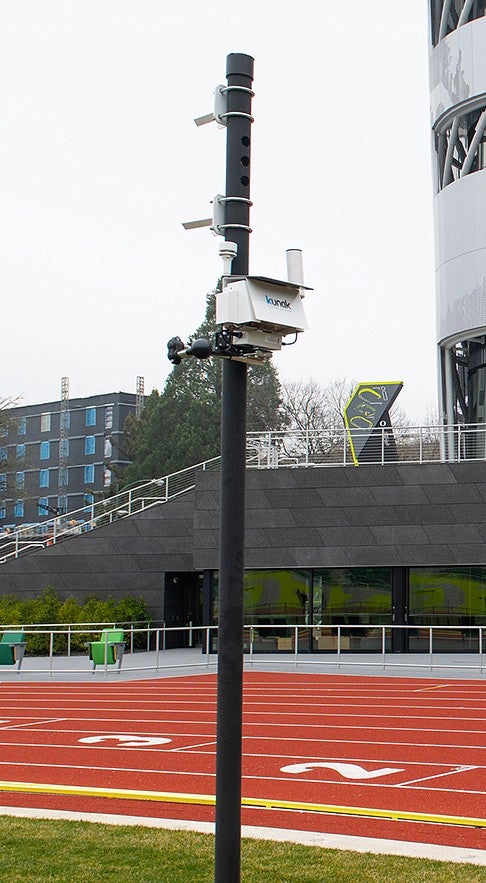 Air quality sensor at Hayward Field