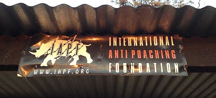 International Anti-Poaching Foundation sign