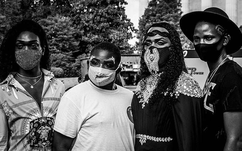 Xavier "Princess" Warner and members of Black Unity PDX