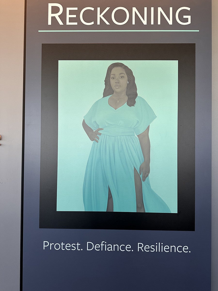 Breonna Taylor portrait Reckoning museum exhibit