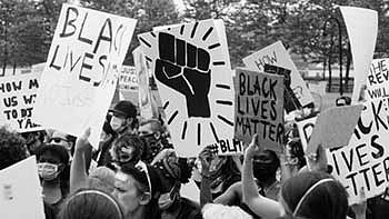 Black Lives Matter protest signs