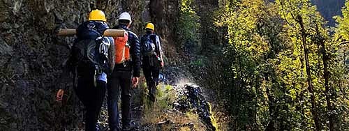 Hikers at Eagle Creek