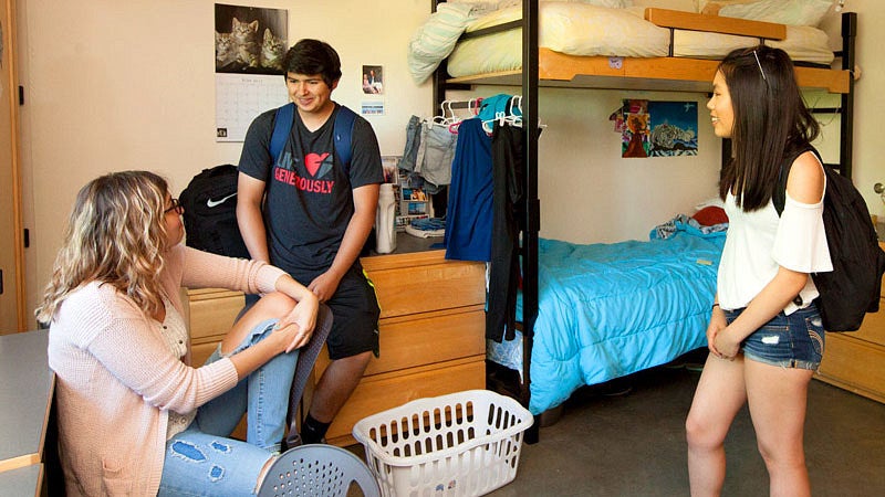 Dorm room in the Global Scholar's Hall