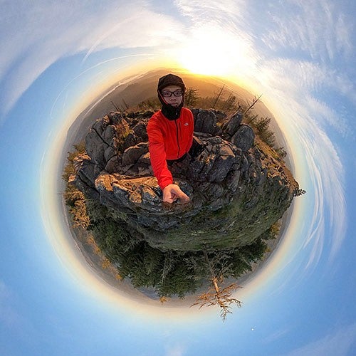 Jasper Zhou with a sunrise shot at Spencer Butte. Photo credit: Jasper Zhou