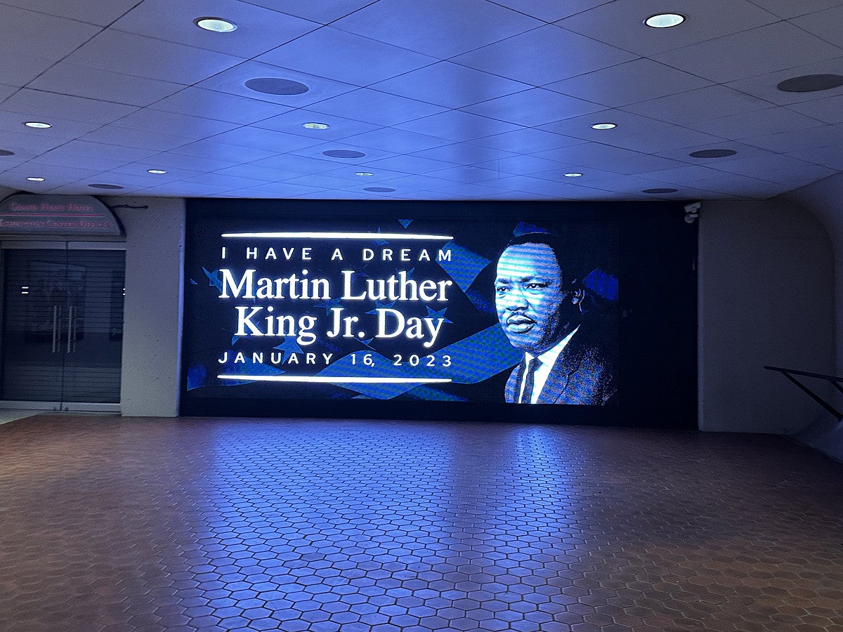 Martin Luther King Jr. Day sign