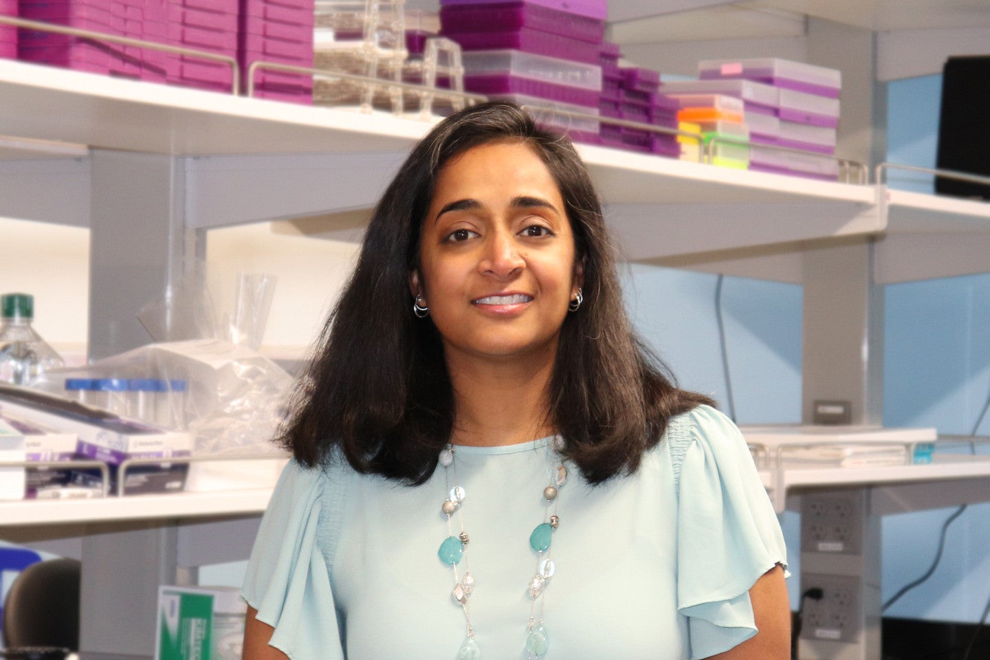 Nadia Singh in her laboratory