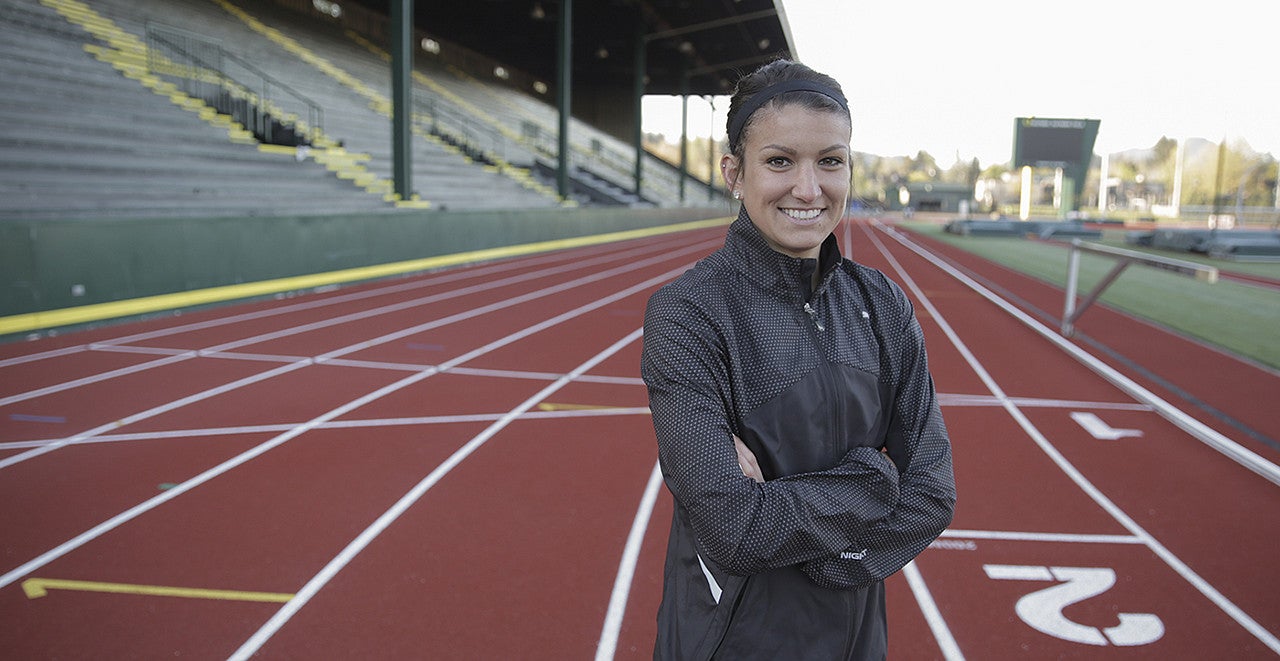 Jenna Prandini at Hayward Field