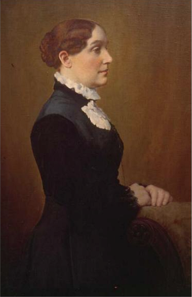 This portrait of Abigail Scott Duniway by Sidney Bell, unveiled in 1947, hangs in Gerlinger Hall. Photograph courtesy Special Collections and University Archives, UO Libraries