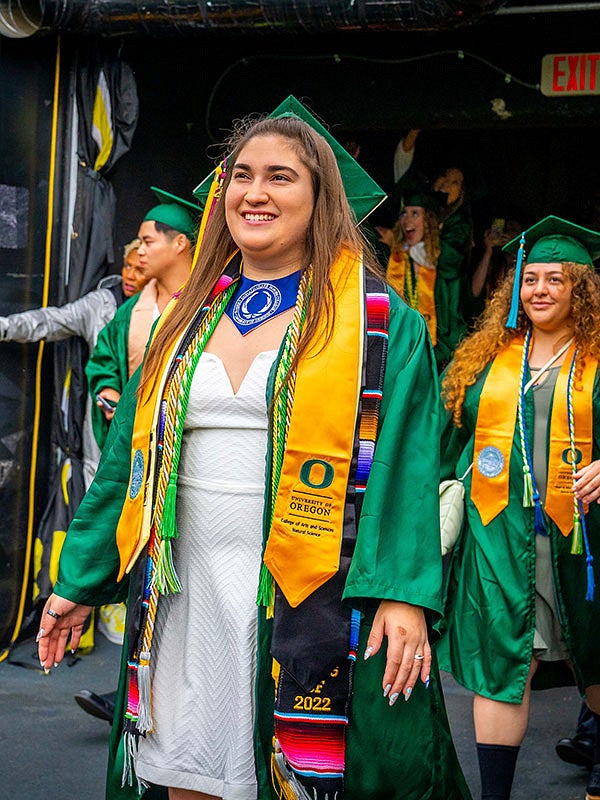 2022 UO graduation at Autzen Stadium