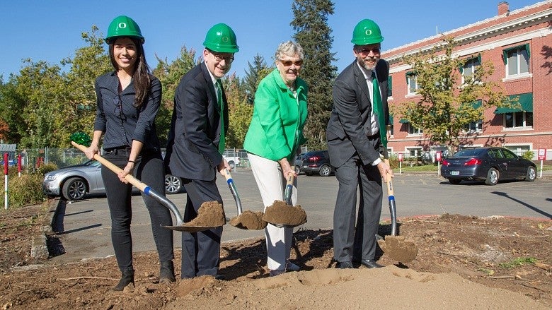 Tykeson Hall groundbreaking