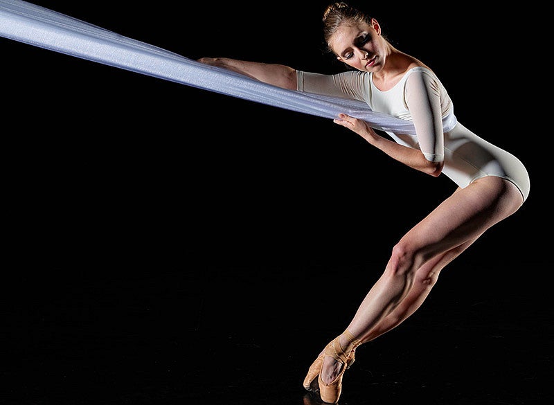 Ballet dancer performing in the "Celebration of the Uncommon Woman" program Ballet dancer performing in the "Celebration of the Uncommon Woman" program