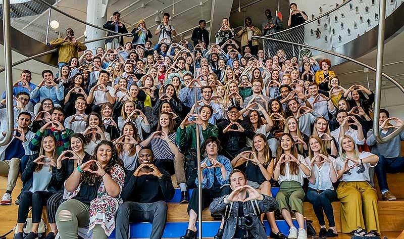 UO SOJC students at Wieden+Kennedy in NYC. Photo by Emma Oravecz.