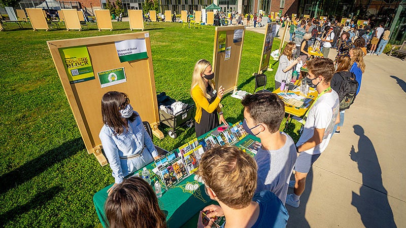 College Block at the 2021 Week of Welcome