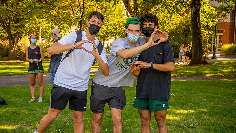 Students at the 2021 Week of Welcome