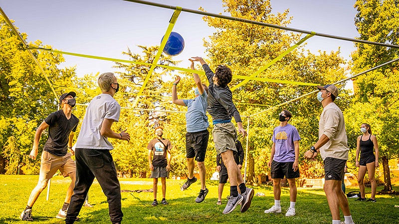 Students at the 2021 Week of Welcome