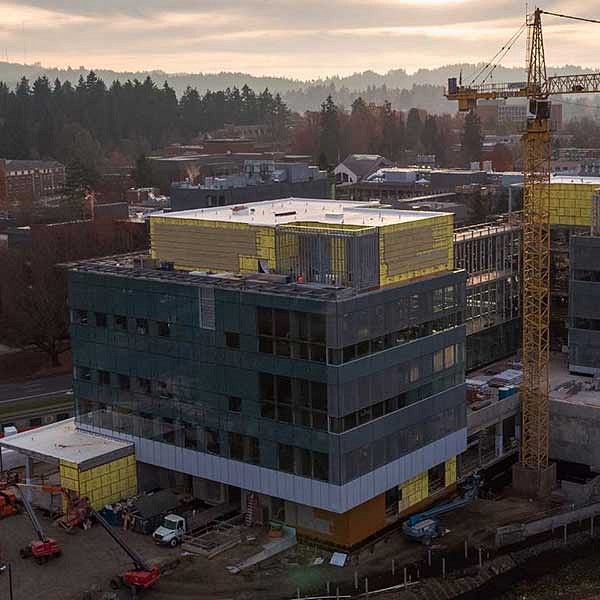 Knight Campus building under construction
