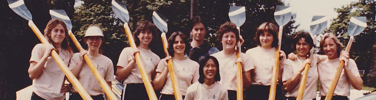 Ann Bancroft on the UO Rowing Team