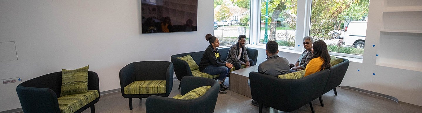 Students in the Black Cultural Center
