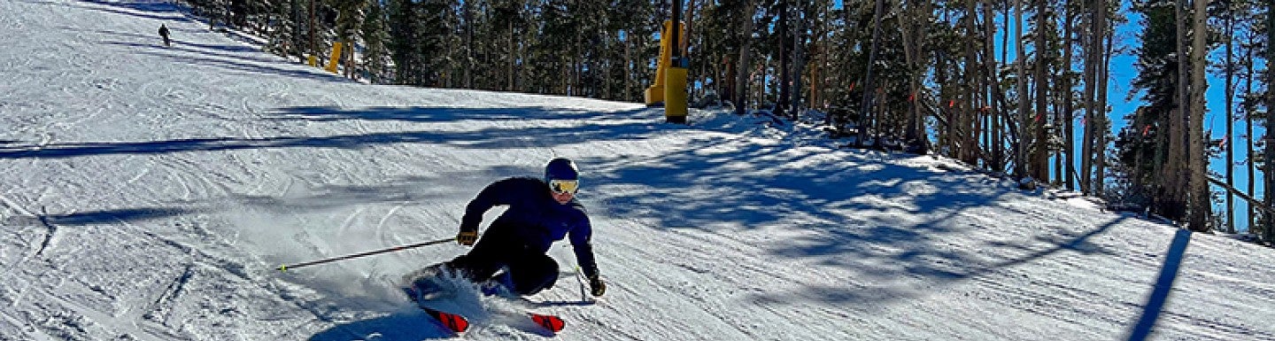 Downhill skiing