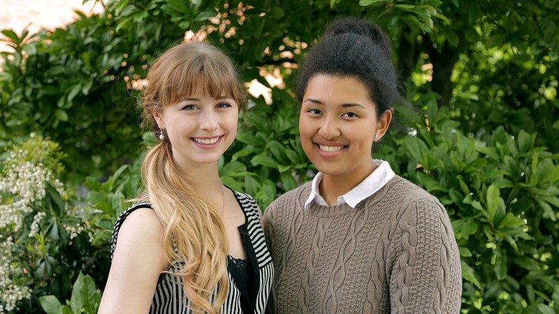 Boren Scholarship recipients Ava Jamerson and Elizabeth Baer.