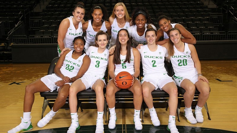 Womens basketball team photo
