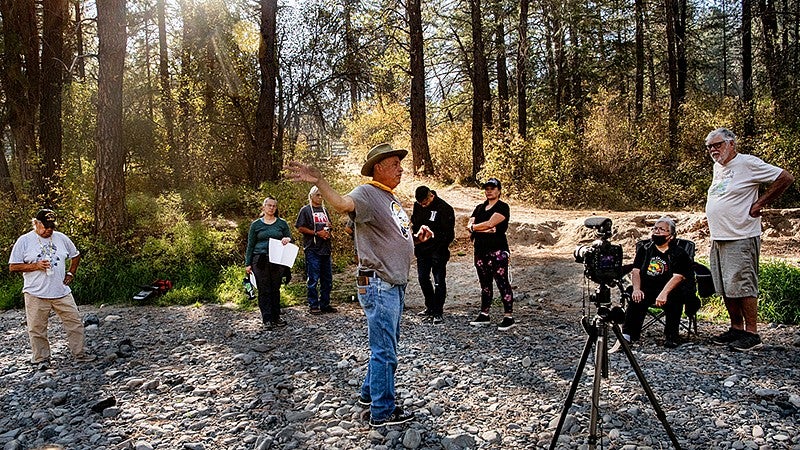 Tribal gathering site on Minam River