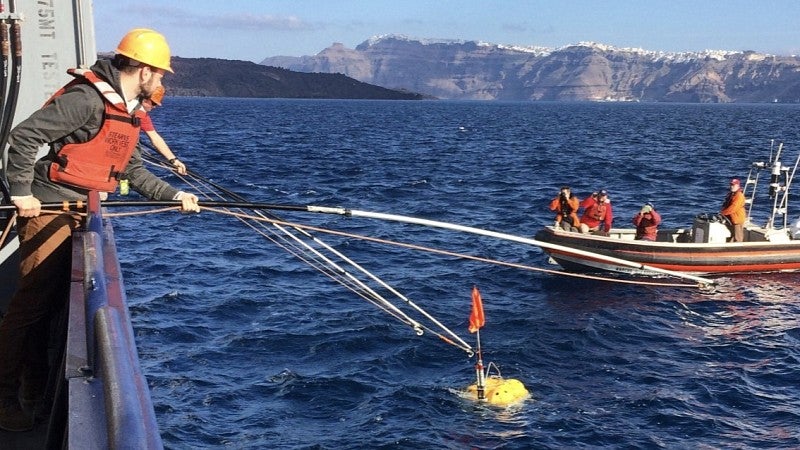 imaging equipment in the sea