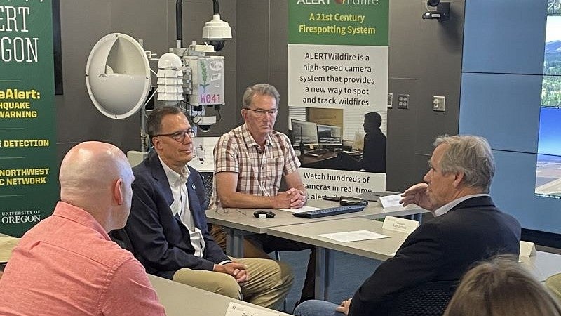 President Scholz with Jeff Merkley