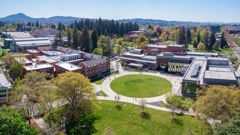 University of Oregon aerial
