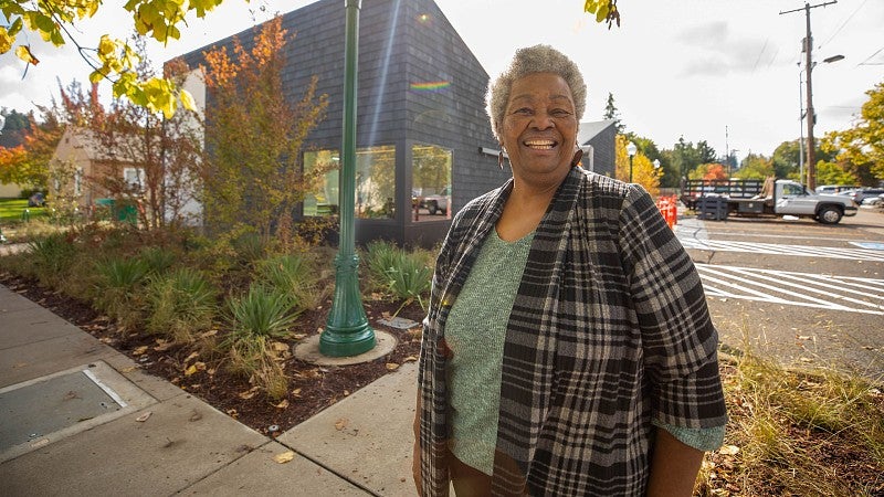 Lyllye Reynolds-Parker at the Black Cultural Center