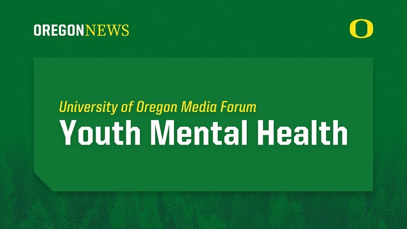Video title page for UO media forum on youth mental health