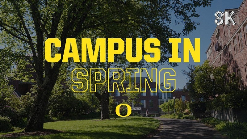 Opening page of campus spring video