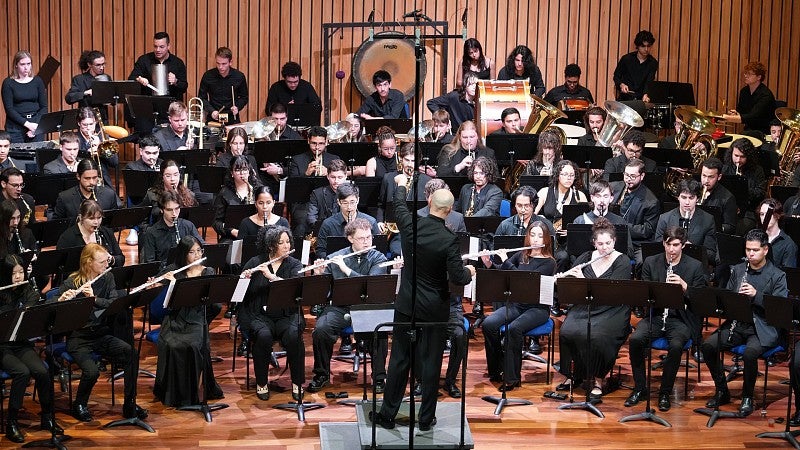 The Oregon Wind Ensemble performing in Costa Rica