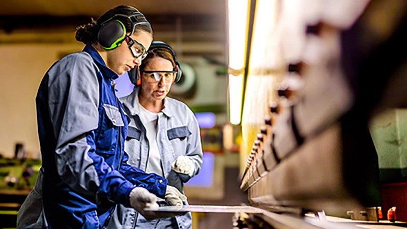 Student learning vocational skills