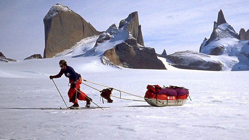 Ann Bancroft on one of her polar expeditions