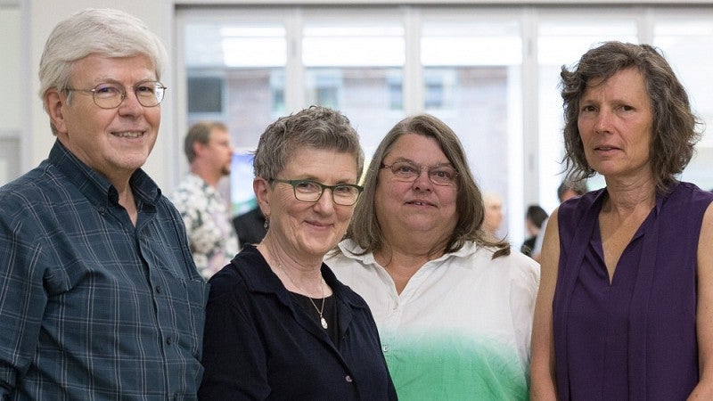 From left: Kurt Willcox, Lisa Raleigh, Diane Dietz and Jennifer Freyd