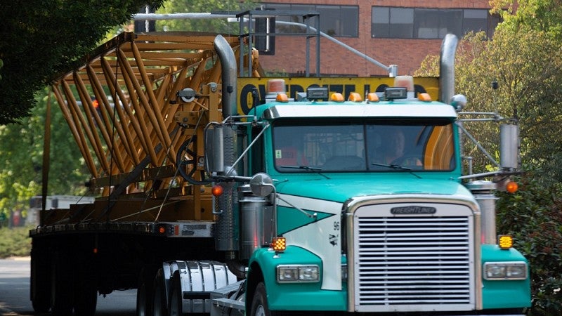 Truck with tower section