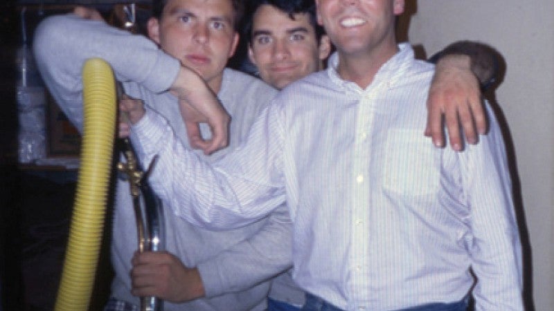 Mike Henningsen and pals in the 1980s
