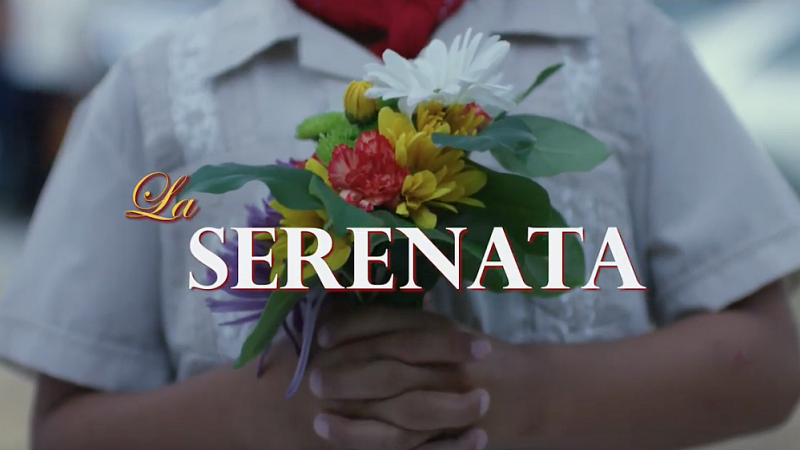 Screen shot from the film 'La Serenata'